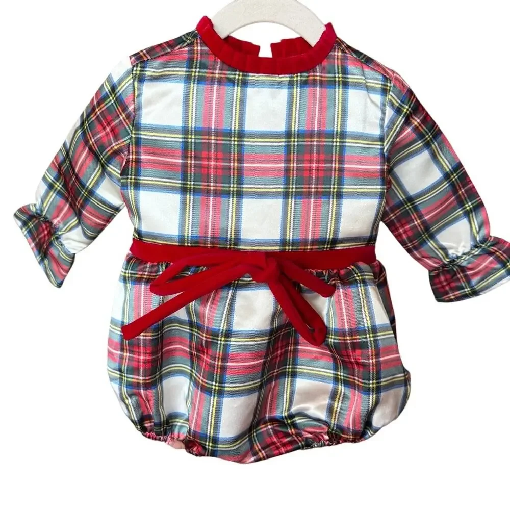 Henry Duvall HAZEL BUBBLE TOWNSEND TARTAN Baby Size 0-6 Months‎ Christmas Plaid